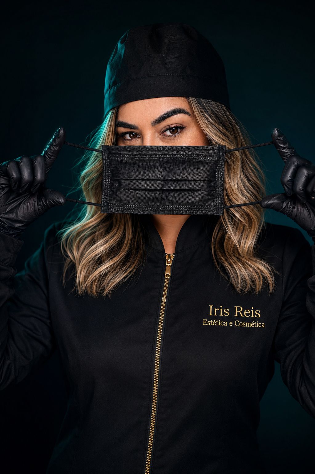 Iris Reis em atendimento profissional